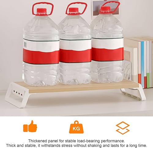 Miniatura 8 de Computer Monitor Riser,with 4 USB Ports Office Accessories,Wooden Monitor Support Shelf - for Office Home School Apartment College Dorm Study