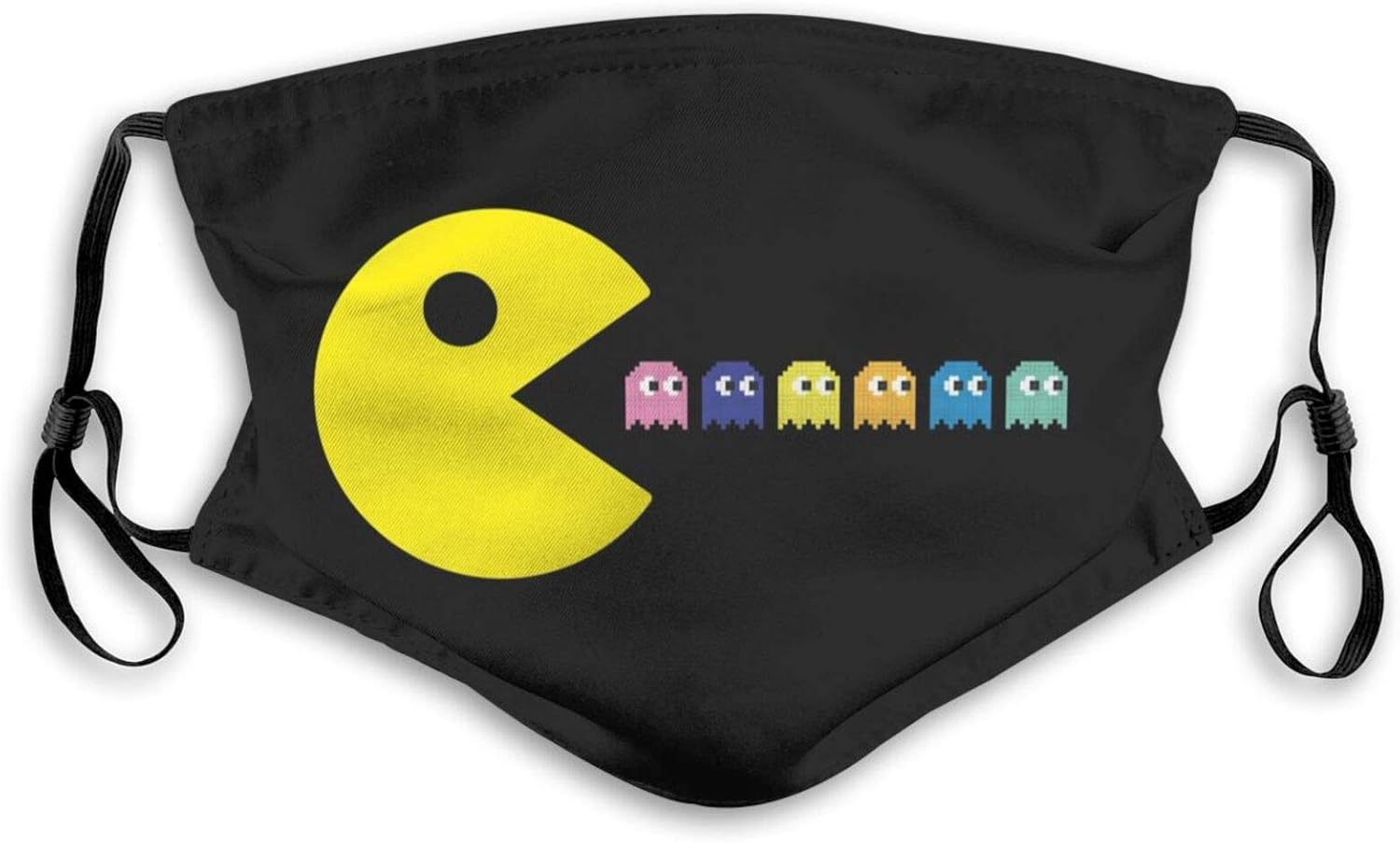 PacMan Face Mask Washable Reusable Adjustable Facial Windproof Dust