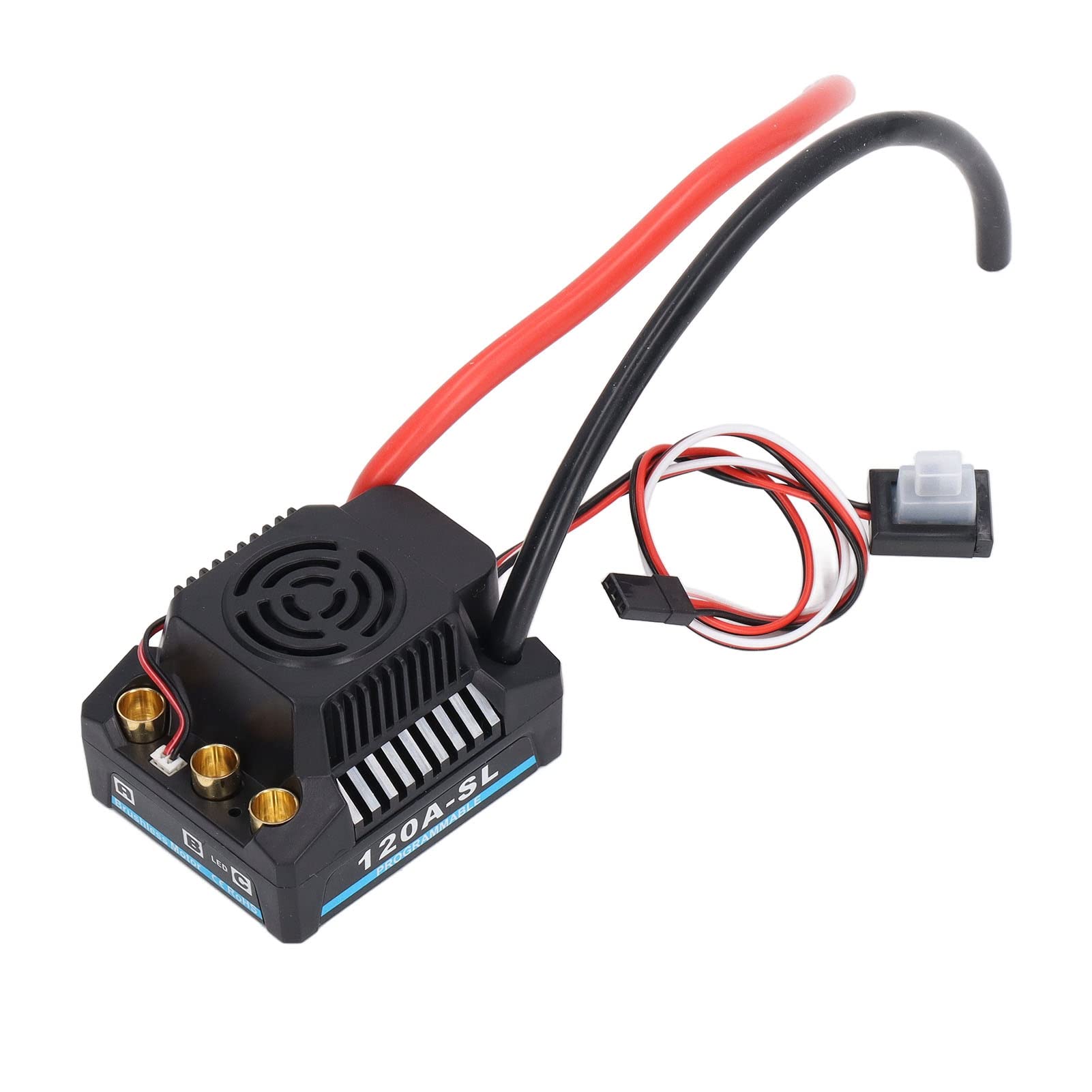 Generic ESC Programmabile Senza Spazzole da 120 A per Auto RC con Dissipazione del Calore Superiore - Adatto per Veicoli RC 1/8
