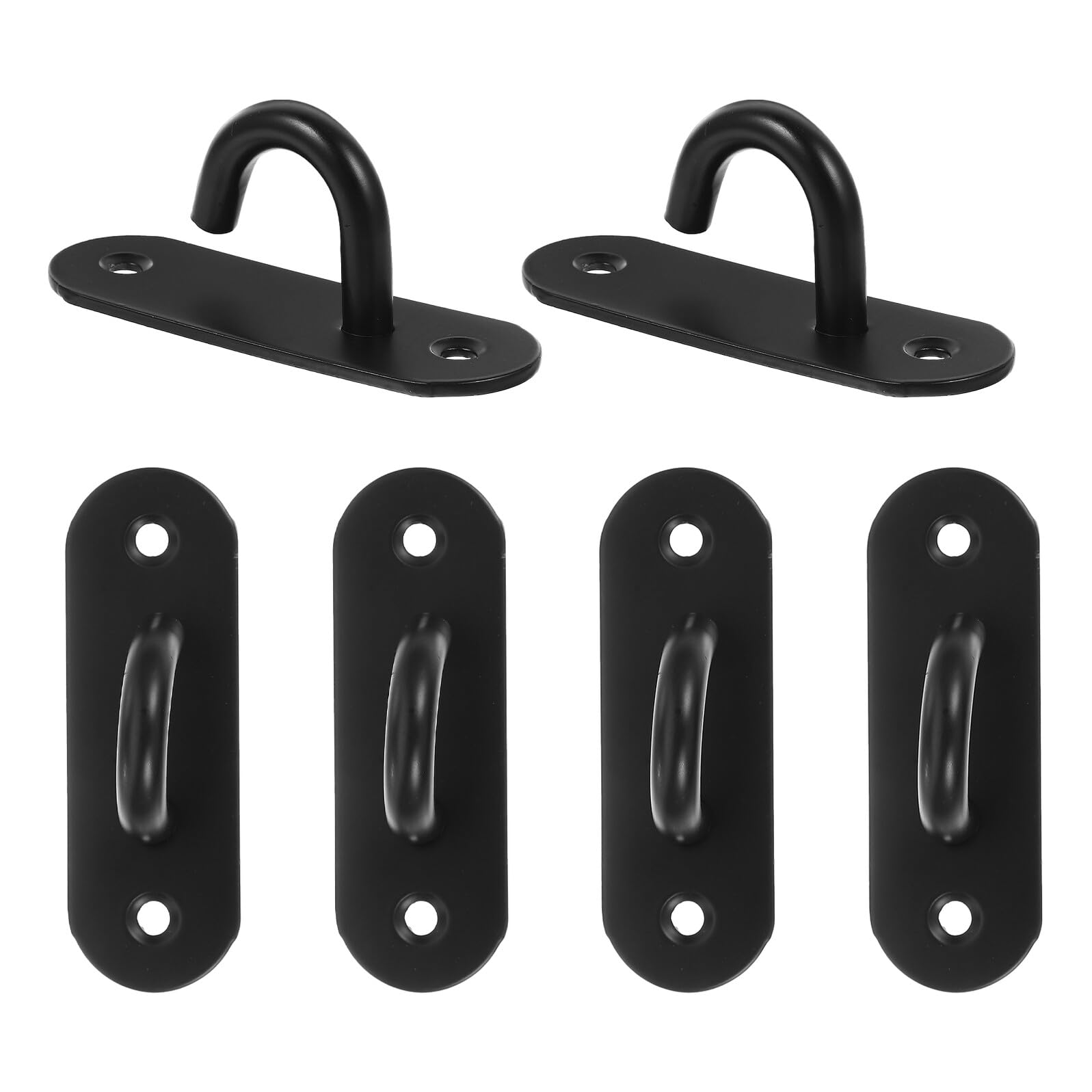 6 Ganchos de Pared de Acero Inoxidable para Bandas de Resistencia Anclaje Profesional para Entrenamiento Casa y Gimnasio Soporte Seguro para Correas de Yoga y Dominadas Tamaño