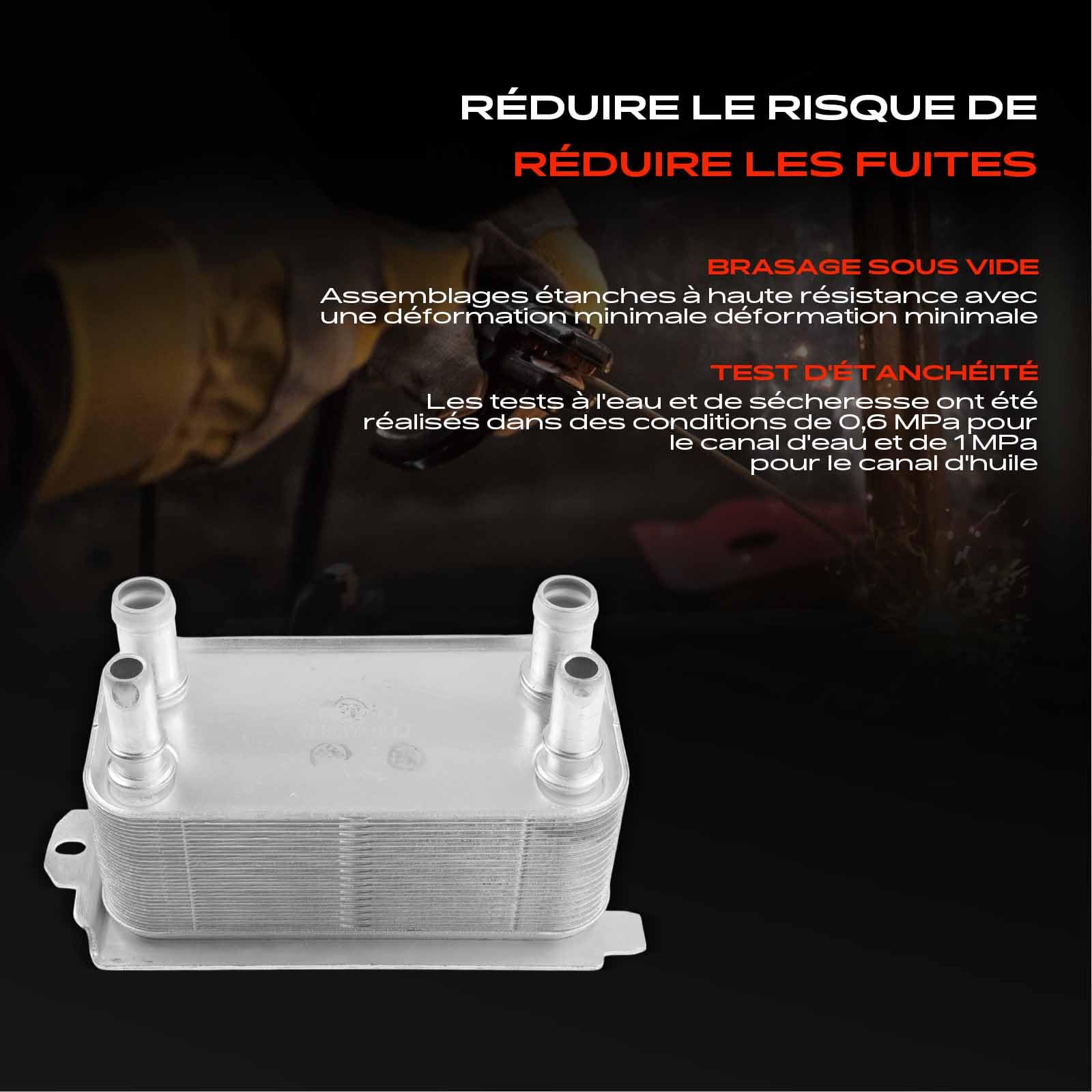 Frankberg Refroidisseur d'huile LR036354 | Compatible avec: XF X260, XF Sportbrake X260, R.a.n.g.e R.o.v.e.r IV L405, F-Pace X761, XJ X351, XK Cabriolet X150