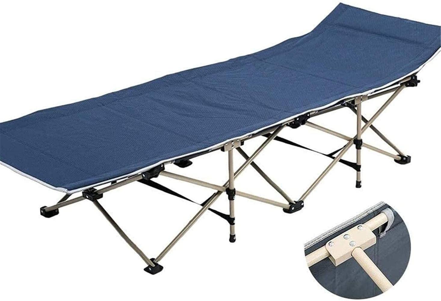 Chaise inclinable extérieur adultes bleue avec sac de transport inclus