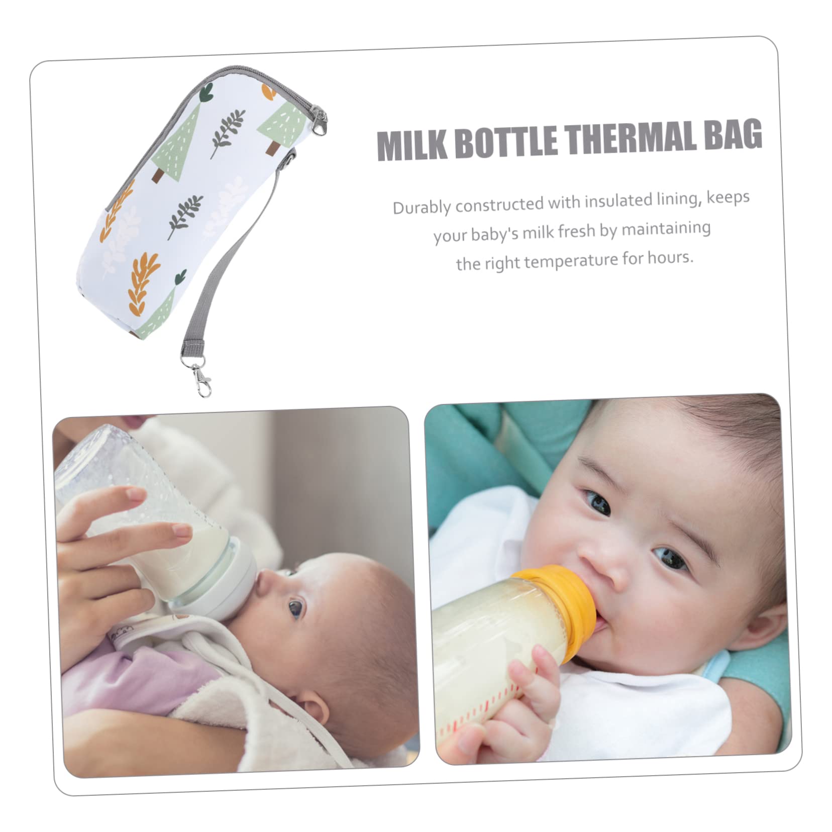 VICASKY 4pezzi Borsa Termica Per Bottiglie Di Latte Sacchetto Isolante Portatile Per Viaggi Accessori Per Passeggini Mantiene La Temperatura Ore Design Pratico e Facile Da Usare