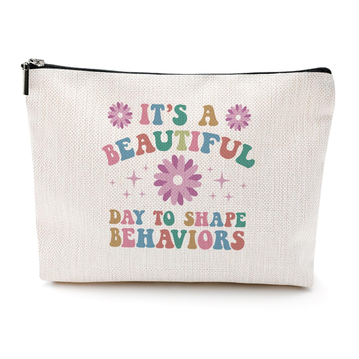 To Shape Behaviors Makeup Bag Behavior Therapist ABA Gifts Behavior Analysis Behavior Therapist Appreciation Gift Cosmetic Bag for Women Coworker