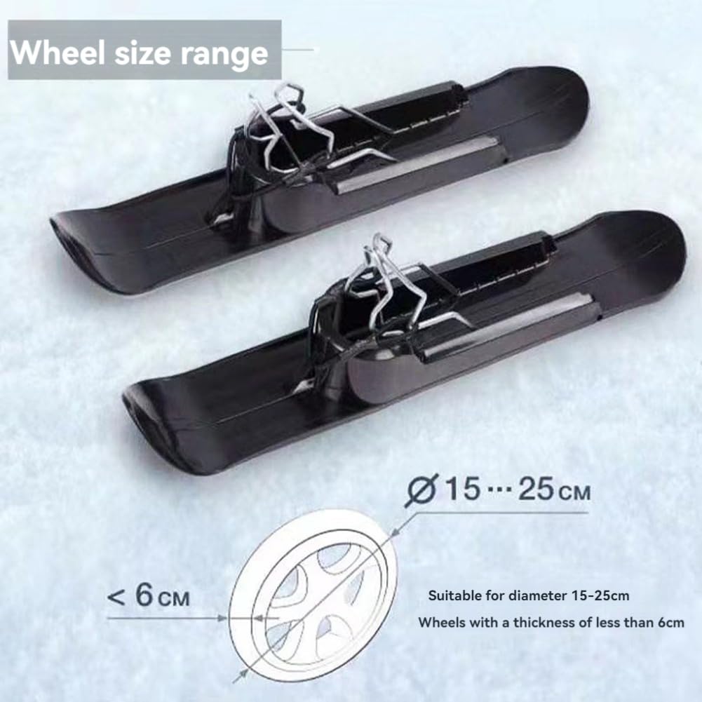 Planche à Neige Planche à roulettes de Plage Plaque de Ski Universelle pour Scooter Équilibrage Vélo Poussette pour Animaux de Compagnie Outil de Fauteuil Roulant Handicapé