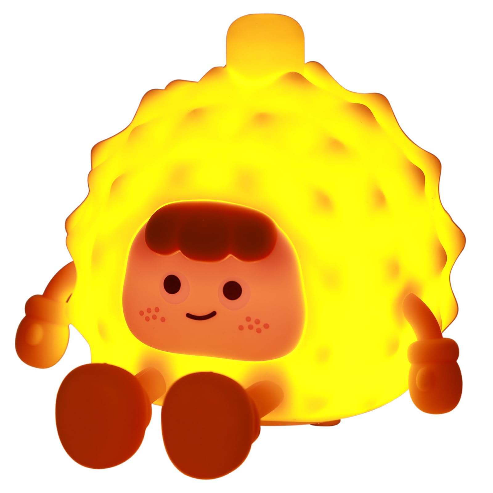 PZJFH Durian Sensor Night Light, Cute Durian Silicone Lamp Touch Control + Dimmable + Timer, USB Rechargeable LED Feeding Night Light, Bedside Bedroom Decor Birthday Gifts for Toddler Baby Women