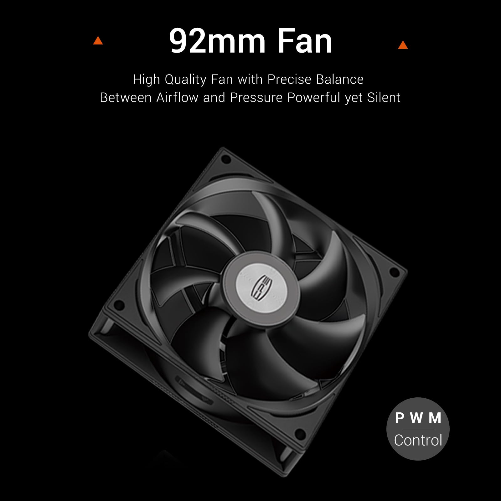 PCCOOLER CPS R200 Air CPU Cooler, 2 Next-Gen Heatpipes CPU Cooler, Hydraulic Bearing 2200RPM High Pressure 92mm Fan, 110W TDP CPU Air Cooler,for AMD AM4/AM5/Intel LGA 115X/1200/1700/18XX Black