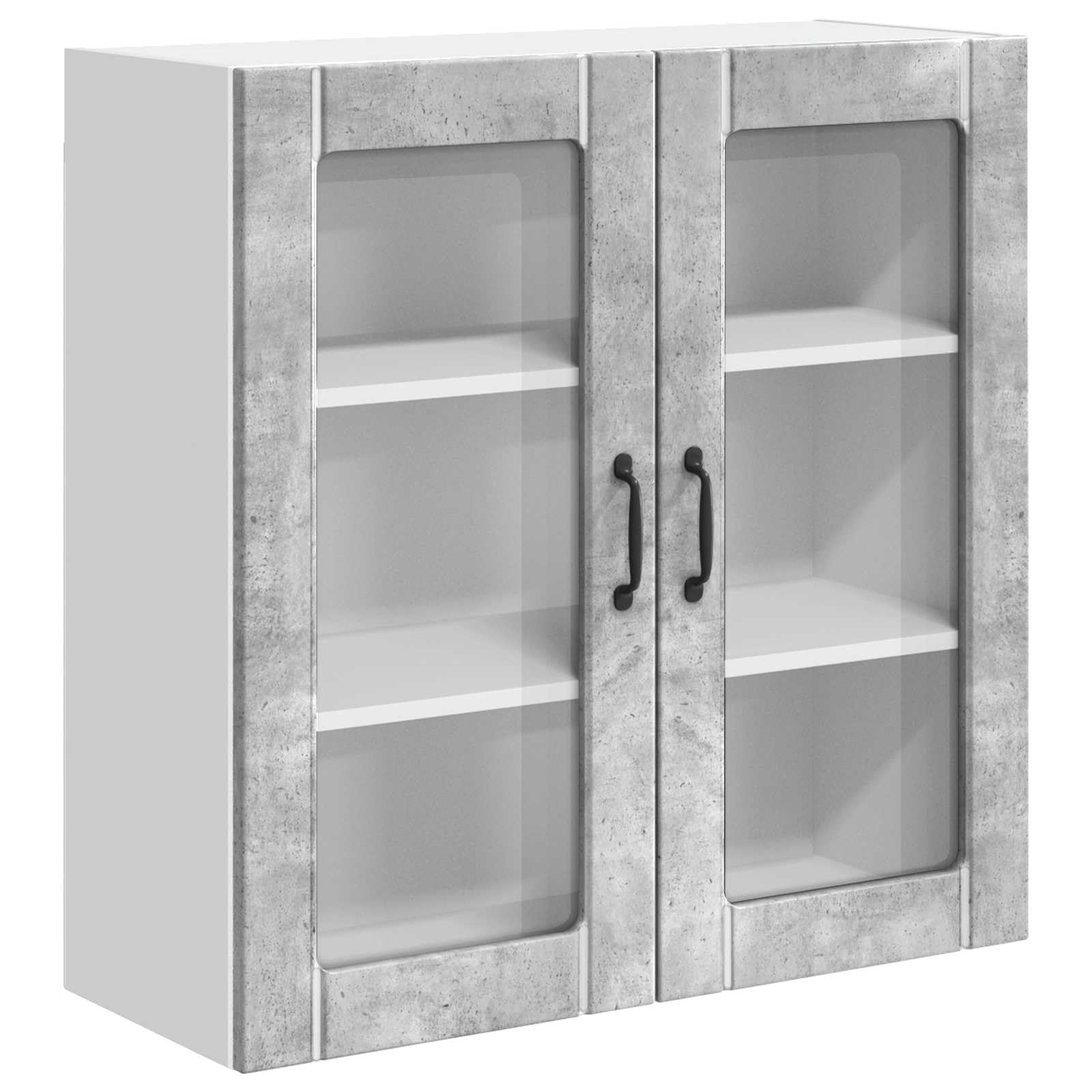 Armadio 80x31x80 cm con 2 ante con 2 ripiani in legno