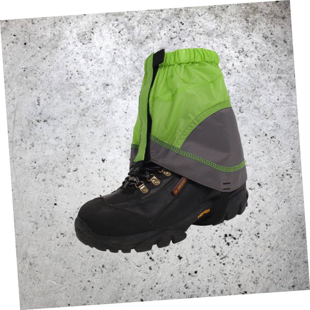 BESPORTBLE 2paires Guêtres Légères Imperméables pour Randonnée Protection Chaussures Accessoires De Plein Air Vert