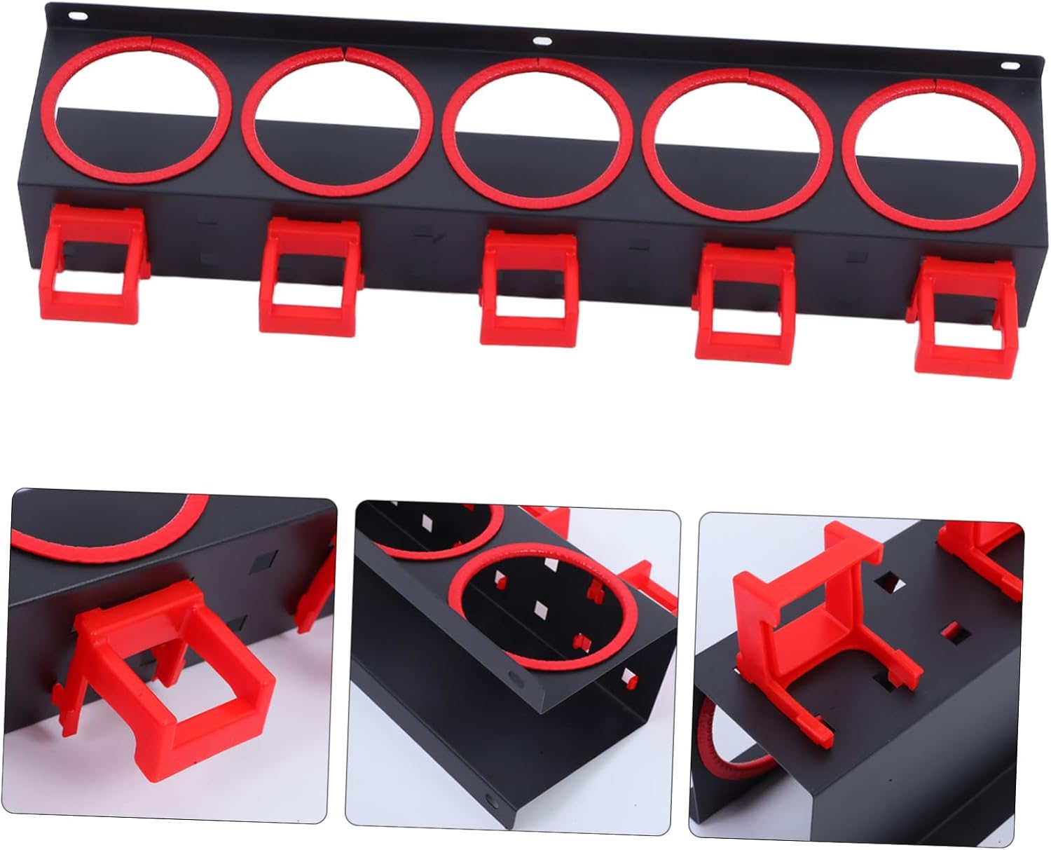 Versatile Spray Bottle Holder Rack with Hooks Wall-Mounted Storage for Detailing Tools and Spray Cans Mechanics and DIY Enthusiasts