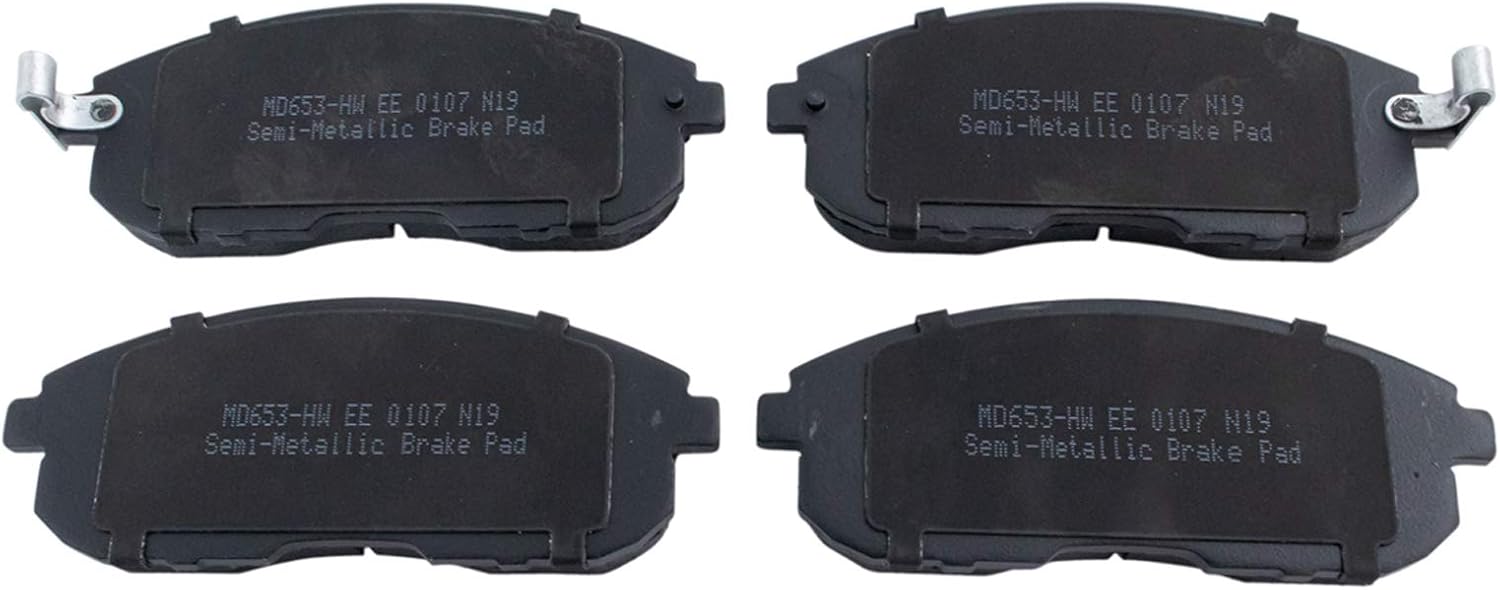 TRQ Front Brake Pads Semi Metallic Compatible with 2001-2006 Nissan Sentra