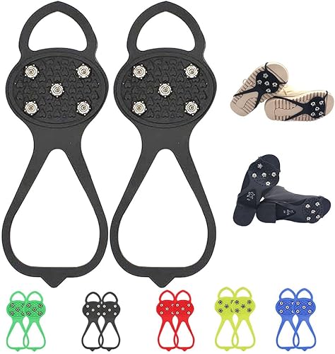 Pinzas universales antideslizantes para zapatos, 2026 nuevas púas de agarre antideslizantes universales para zapatos, cubierta de silicona