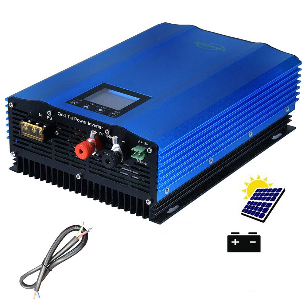 1200W Grid Tie Inverter, 110V Dc to Ac Solar Inverter Pure Sine Wave Home System Charger Inverter De