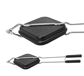 Canberry Non -Stick Gas Sandwich Maker Crispy Toast Maker Griller Pack of 1-Color Black