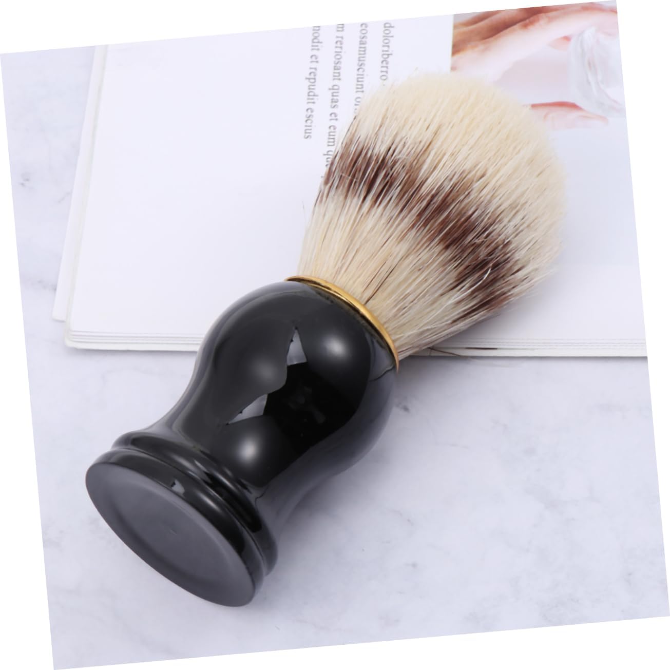 NOLITOY 3pcs Men's Shaving Brush for Beard Care Soft Bristle Cleansing Brush Ergonomic Handle for Daily Grooming and Luxurious Shaving