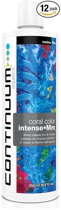 Continuum Aquatics Coral Color Intense-Mm, timed Release Iron & Mineral Complex for Intense Coloration of Corals in Marine Reef Aquaria, 250ml