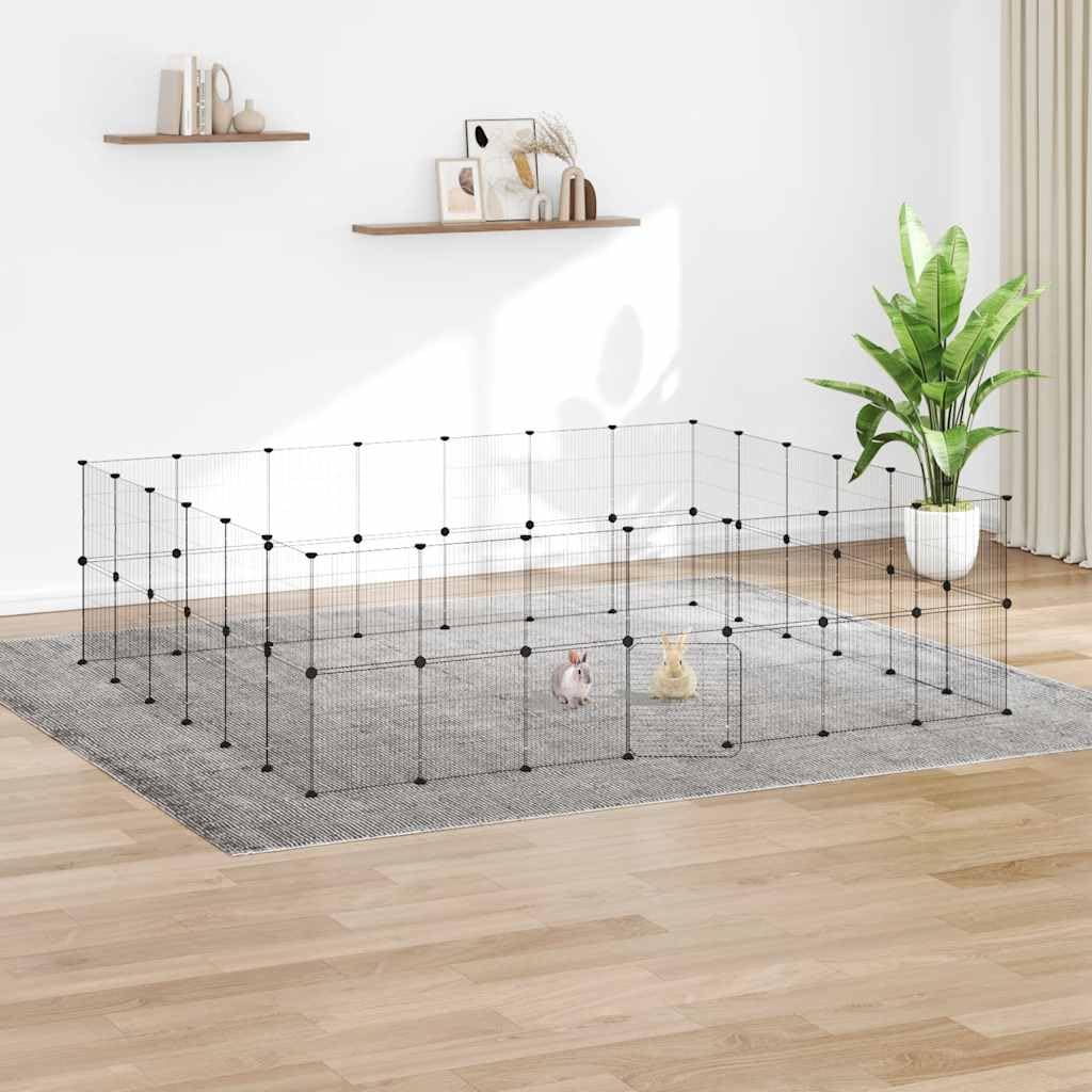 Cage pour animaux de compagnie en acier noir pour éviter les fuites de votre animal