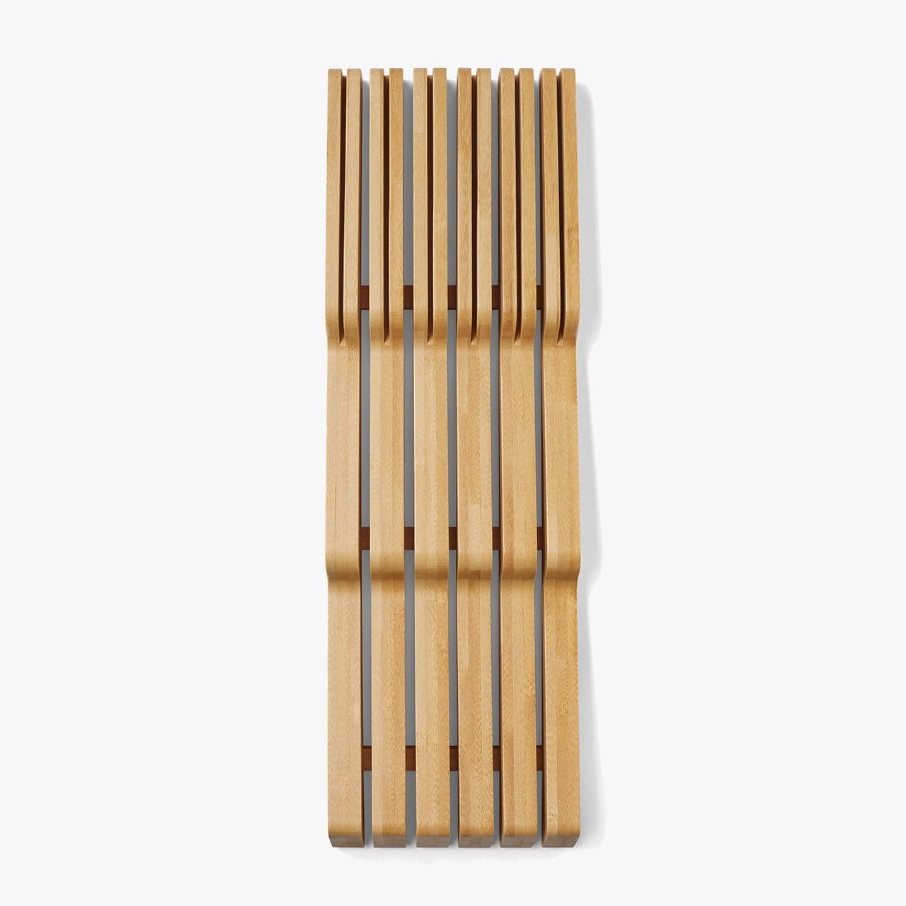 Arcos Organisateur de Couteaux en Bambou pour Tiroir, Compatible jusqu'à 25 cm, Dimensions 39x43x13 cm, Stockage Sécurisé et Élégant, Marron