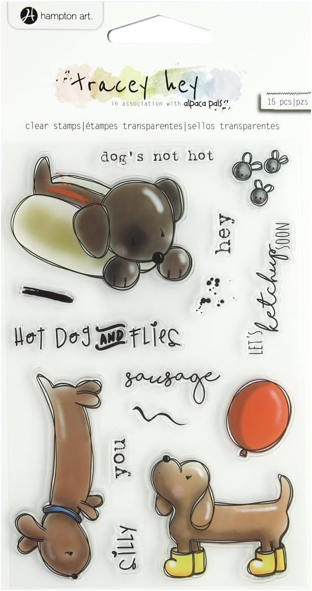 Hampton Art TH Clear Stamp Hot Dog, None