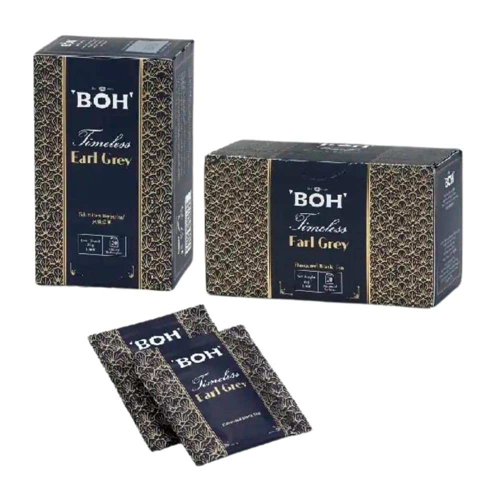 BOH Tè Nero alla Bergamotto Seri Earl Grey 20 Bustine - Collezione Premium Autentica