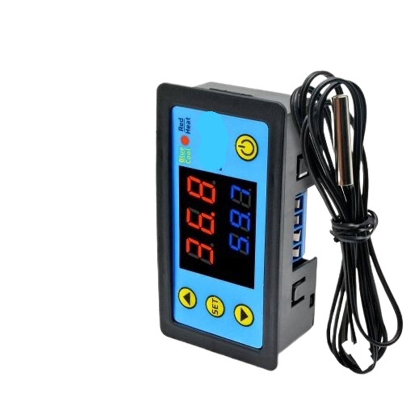 Termostato controlador de temperatura con pantalla digital W3231, 12 V CC, 24 V CA, 110 ~ 220 V, control inteligente de termómetro y módulo sensor NTC.(AC 110-120V)