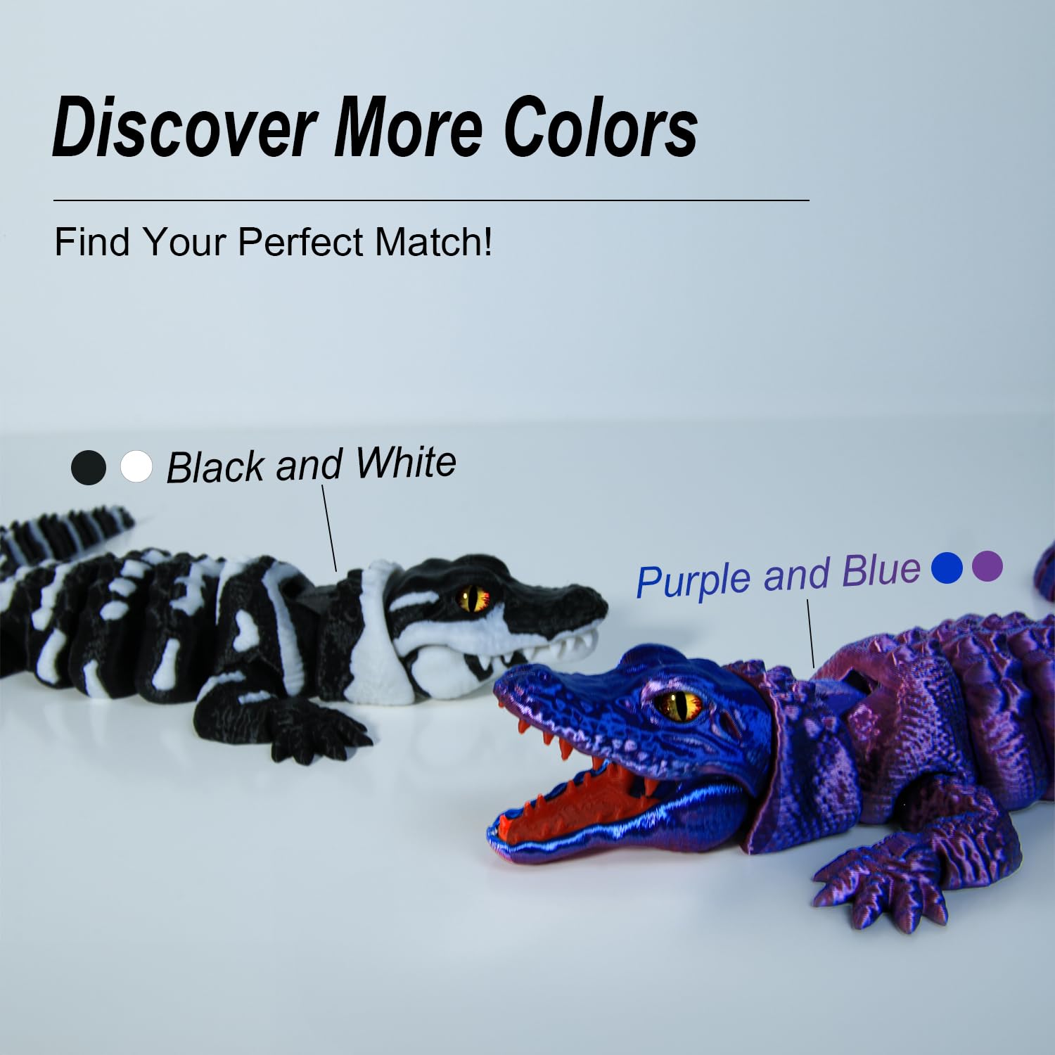 Amazon.com: coonoe 3D Printed Articulated Crocodile - Opening