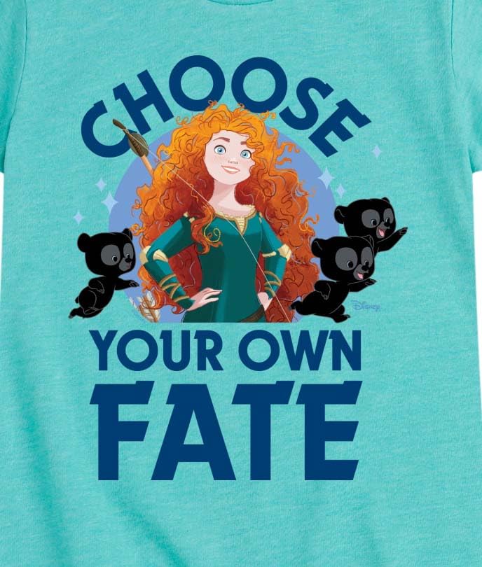 Disney Princess - Merida Choose Your Own Fate - Girls Fitted Short Sleeve T-Shirt3