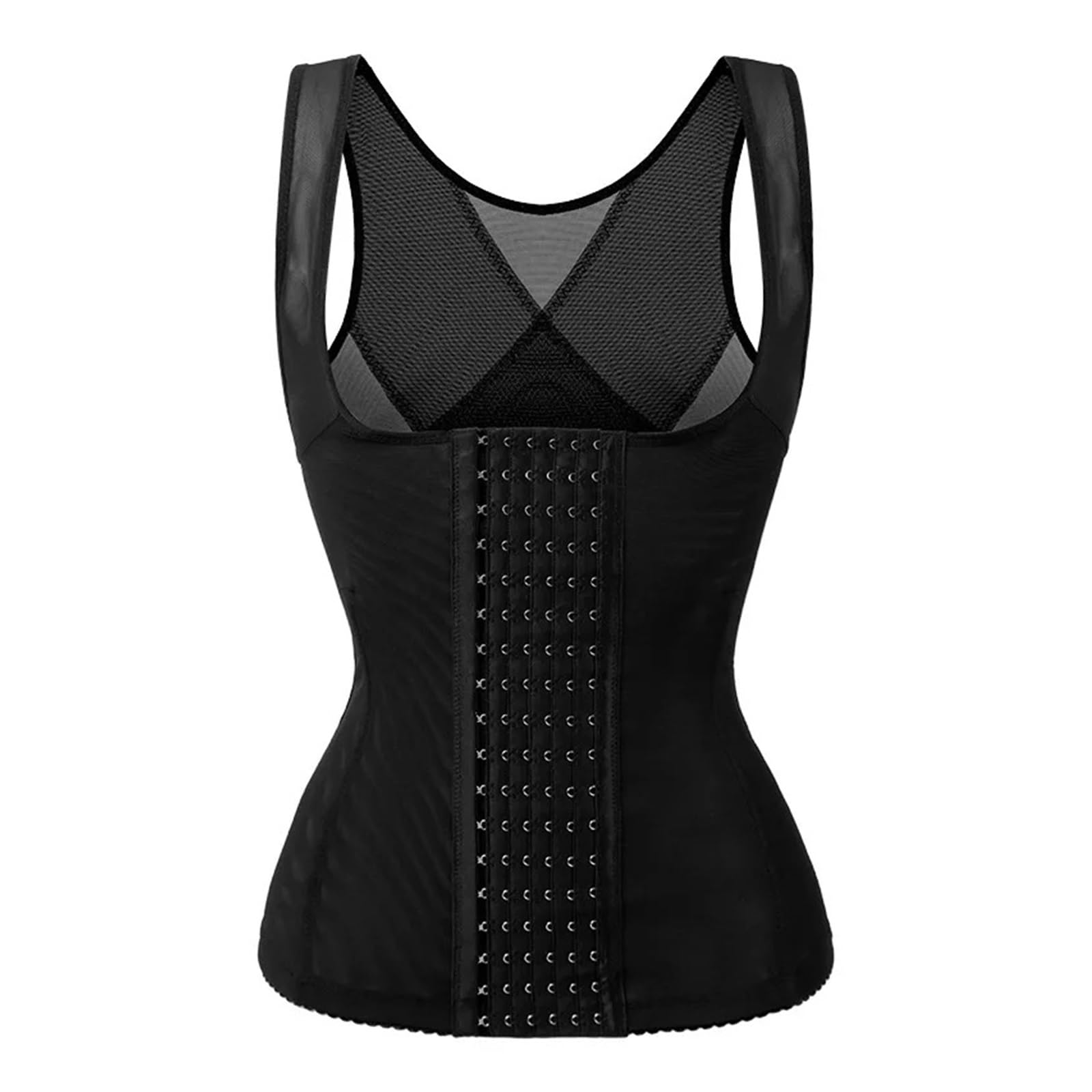Lnnxsz Women's Black Tummy Control Body Shaper Waist Corset Postpartum Sheath Tummy Top Trainers Shapewear Slimming Sheath Woman Flat Belly Waist Trainer(,Xl)