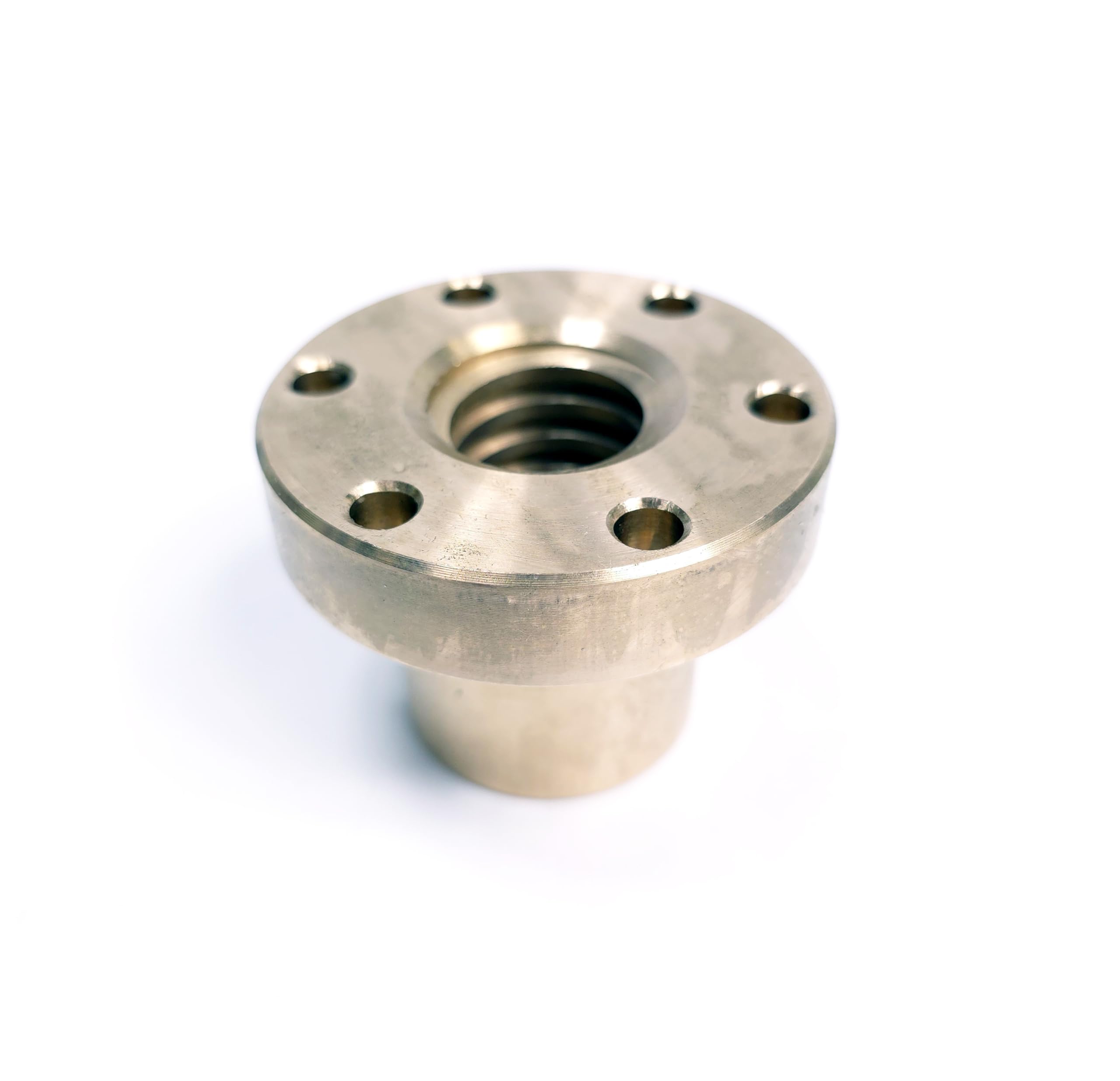 Flanschmutter Links Tr 26x5 Bronze Trapezgewindemutter Marka Ozdowski hochwertige Bronzemutter für Spindelantriebe, Präzisionstechnik