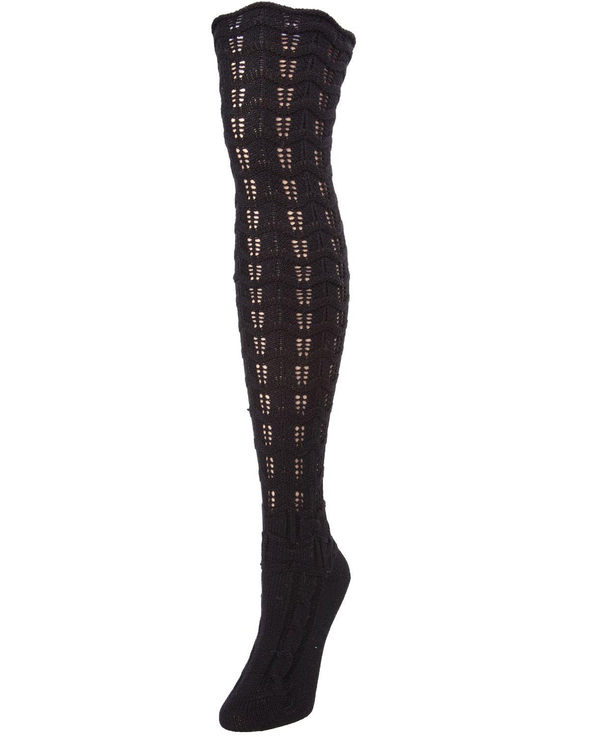 MeMoi Jumbo Cable Over The Knee Cotton Blend Warm Socks