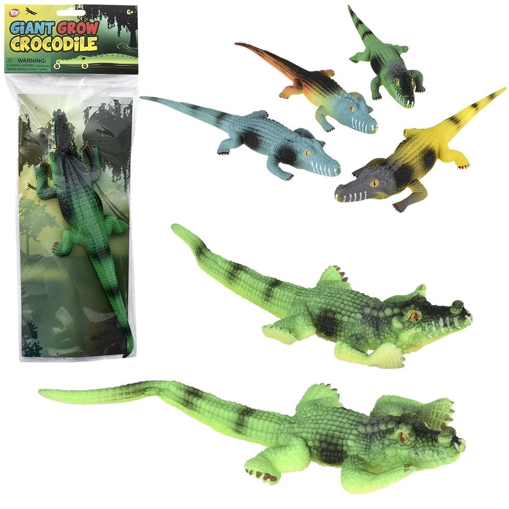 Amazon.com: Rhode Island Novelty Giant Grow Crocodile 12 Pack