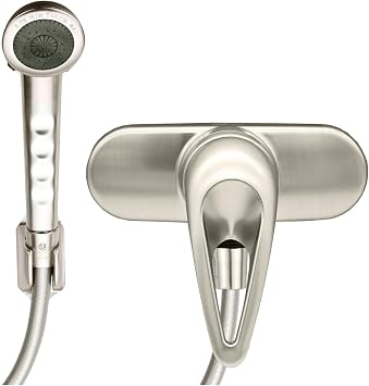 RV Mobile Home Shower Faucet with Hand-Held Shower, Brushed Nickel