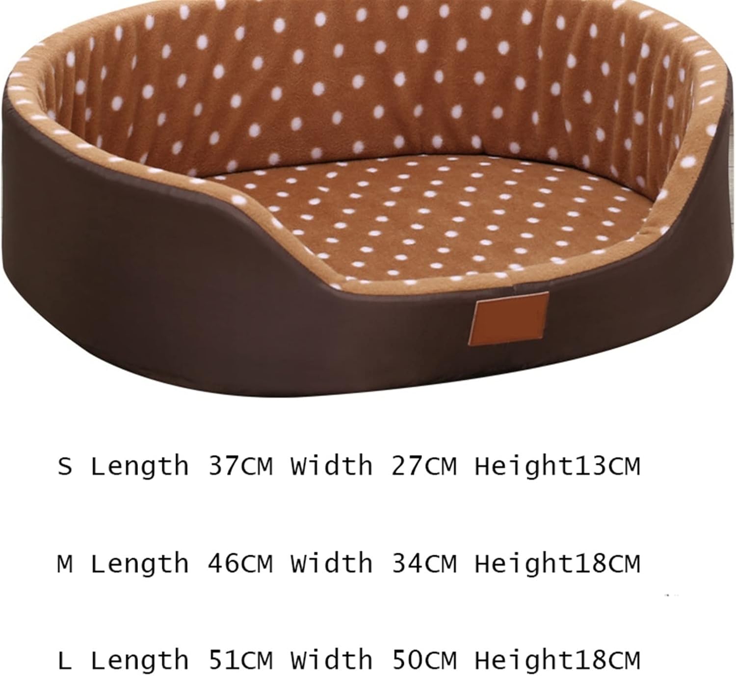Pet Beds Dog Bed Home Sofa Kennel Soft Fleece Pet Dog Cat Warm Dog Mattress Cat Bed (Size : Medium) (One Color Large)