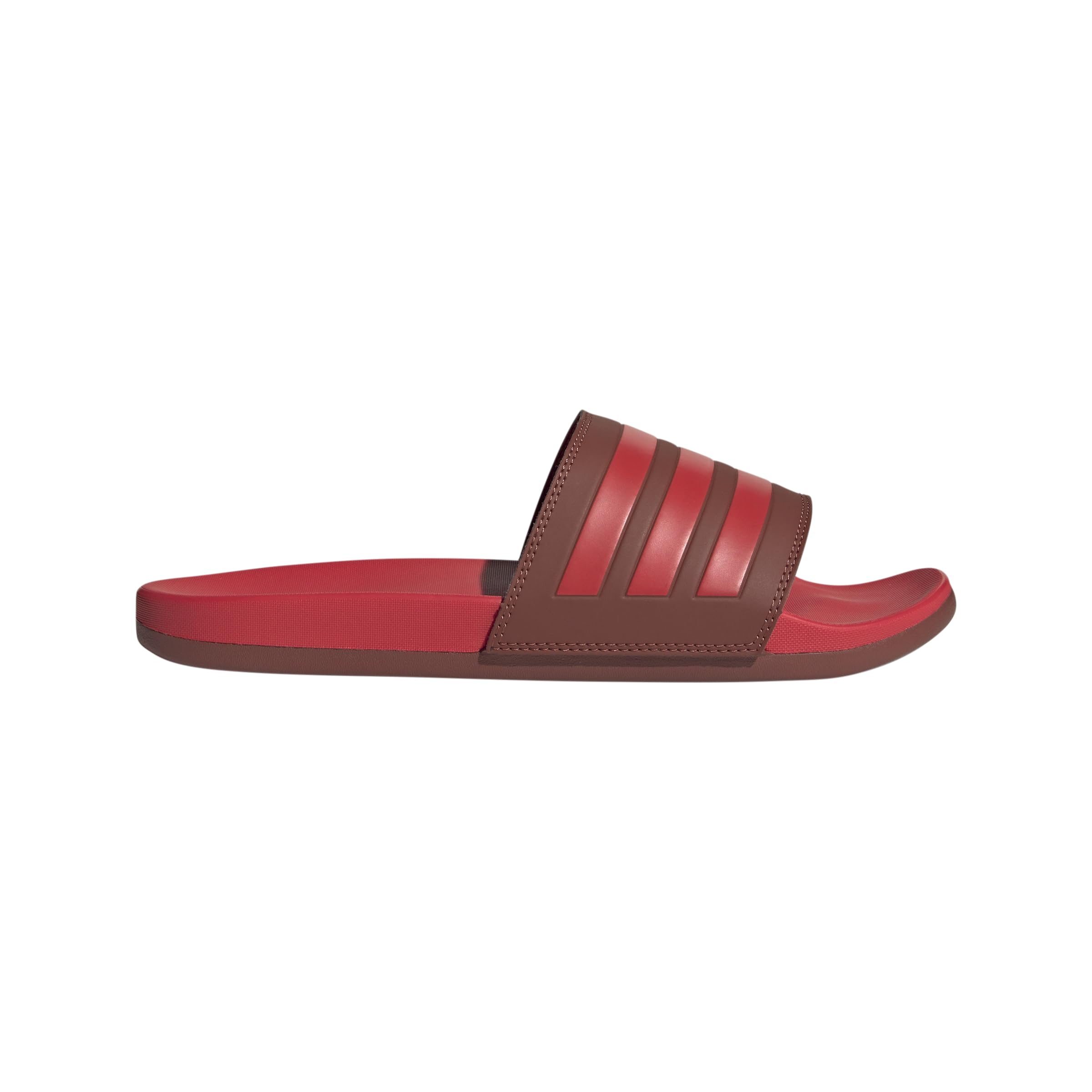 adidas Unisex-Adult Adilette Comfort Sportswear Slide Sandal, Ulubiony rubin/czysty rubin/czysty rubin, 19 Women/18 Men
