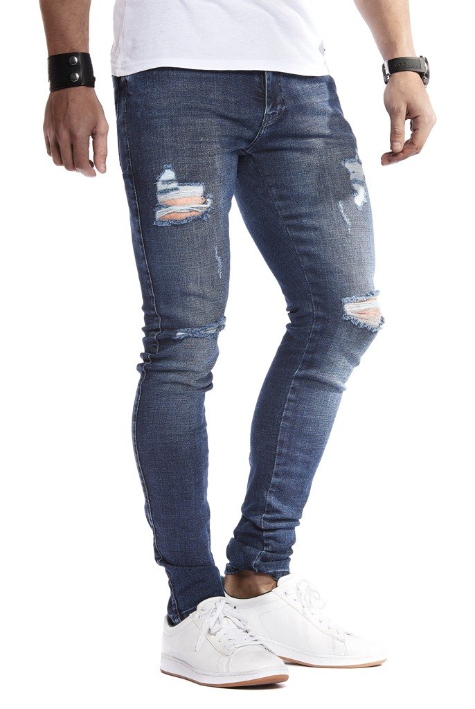 Leif Nelson Jeans da Uomo Pantaloni Jean LN-9150