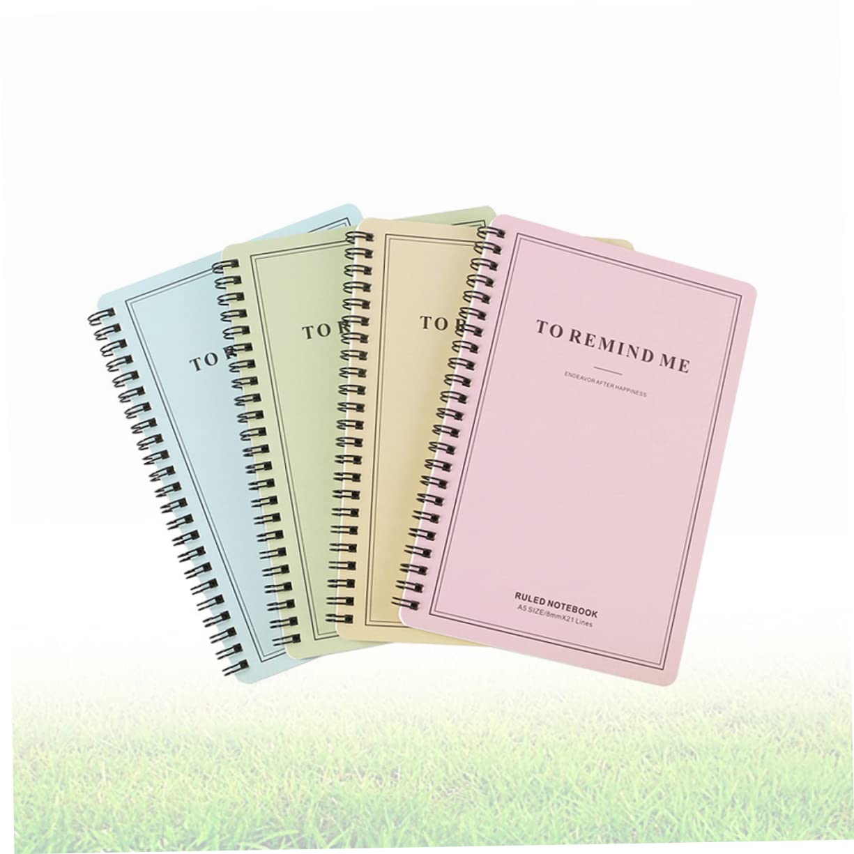 4piezas Cuadernos de Espiral Lateral Cuaderno Estudiantes Diario de Viaje Papelería de Espiral Lateral Bloc de Notas Diario Personalizado