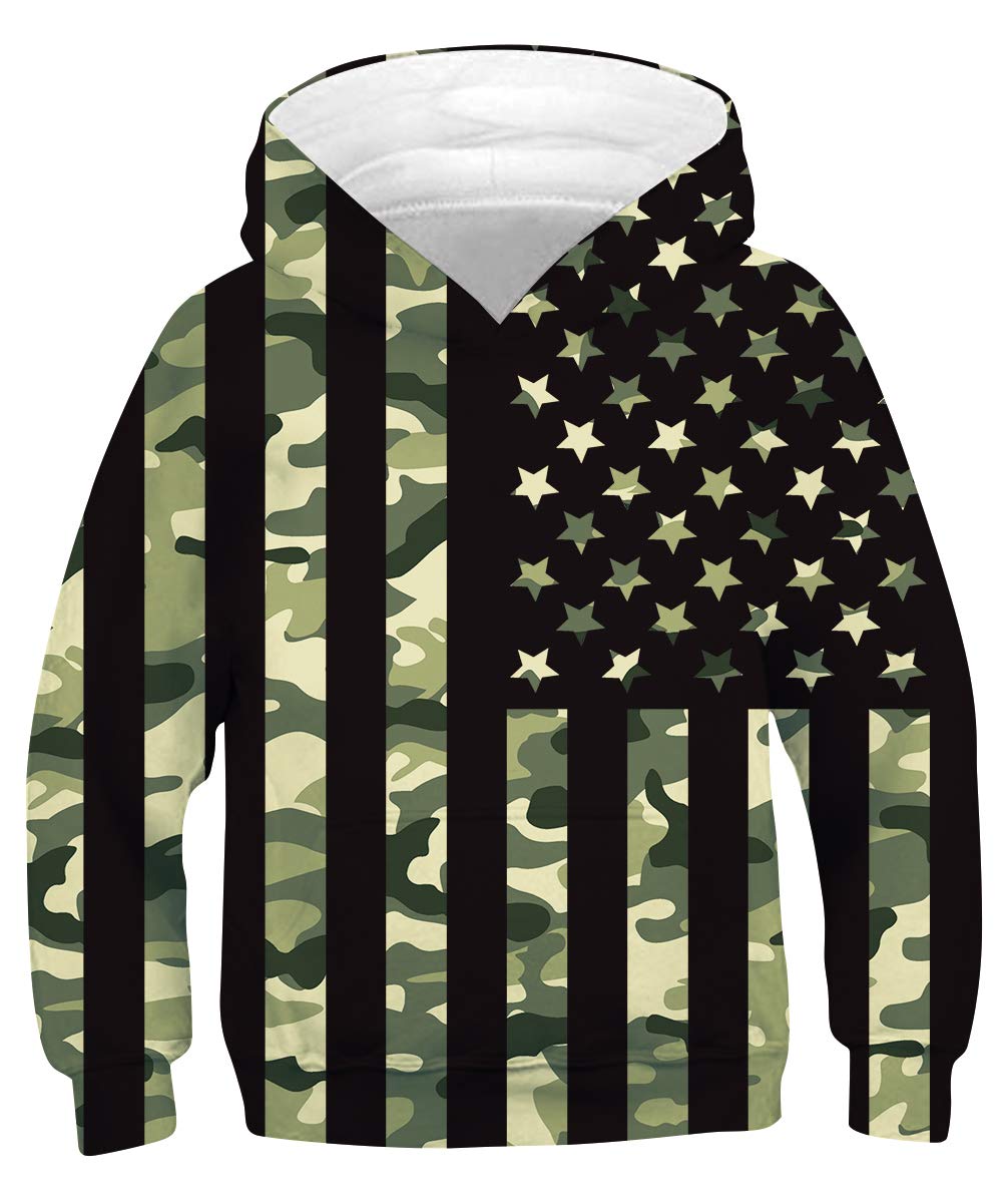 TUONROAD Boys Hoodies 3D Graphic Sweatshirt Lightweight Pullover 6-16T cool