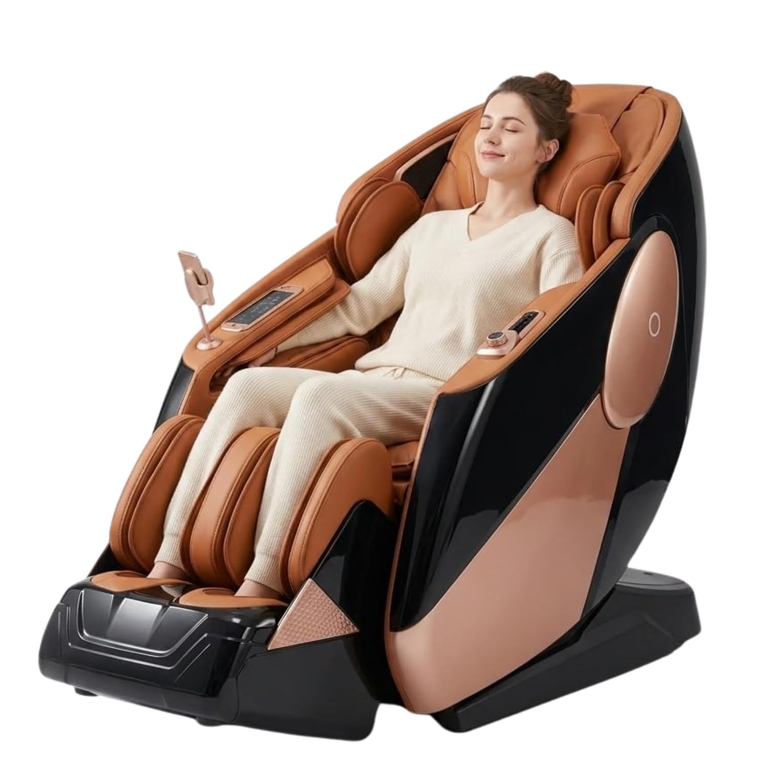 WellMore ComfortMax 5D Massage Chair - Zero Gravity Full Body Recliner with 32 Modes, SL Track, Heat Therapy & 5 Year Warranty (Grey Black)