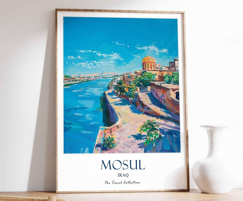 Cadeau musulman affiche Mossoul Moyen-Orient une idée originale pour pendaison de crémaillère