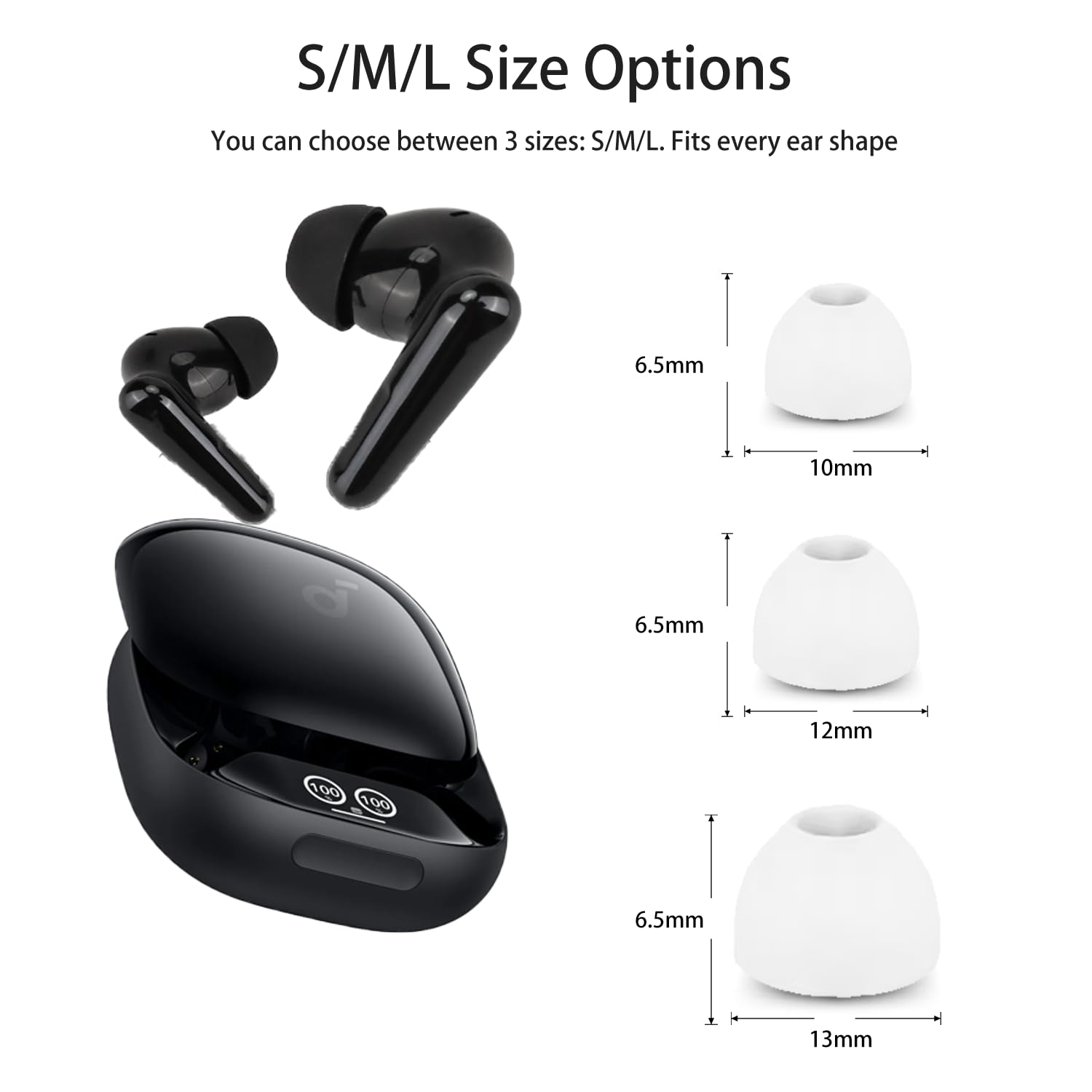 Amazon | [6組] Anker製Soundcore Liberty 4 Pro用交換用イヤホン