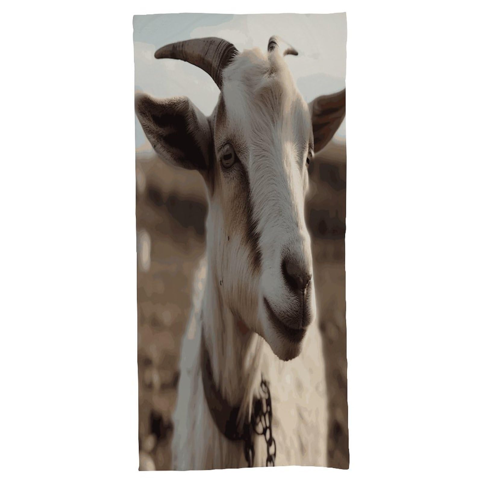 Fekiloot Men's Style Goat On Hillside Bath Towel Highly Absorbent,Beach Towels For Wo,Pool Towel Bathroom Essential For Beach,Gym,Travel, Camp