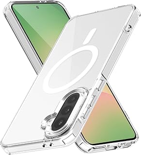 Colala Magnetic Case for Samsung Galaxy A56 and A36, Transparent Shockproof Military Cover, Hard PC + Liquid Silicone, Transparent