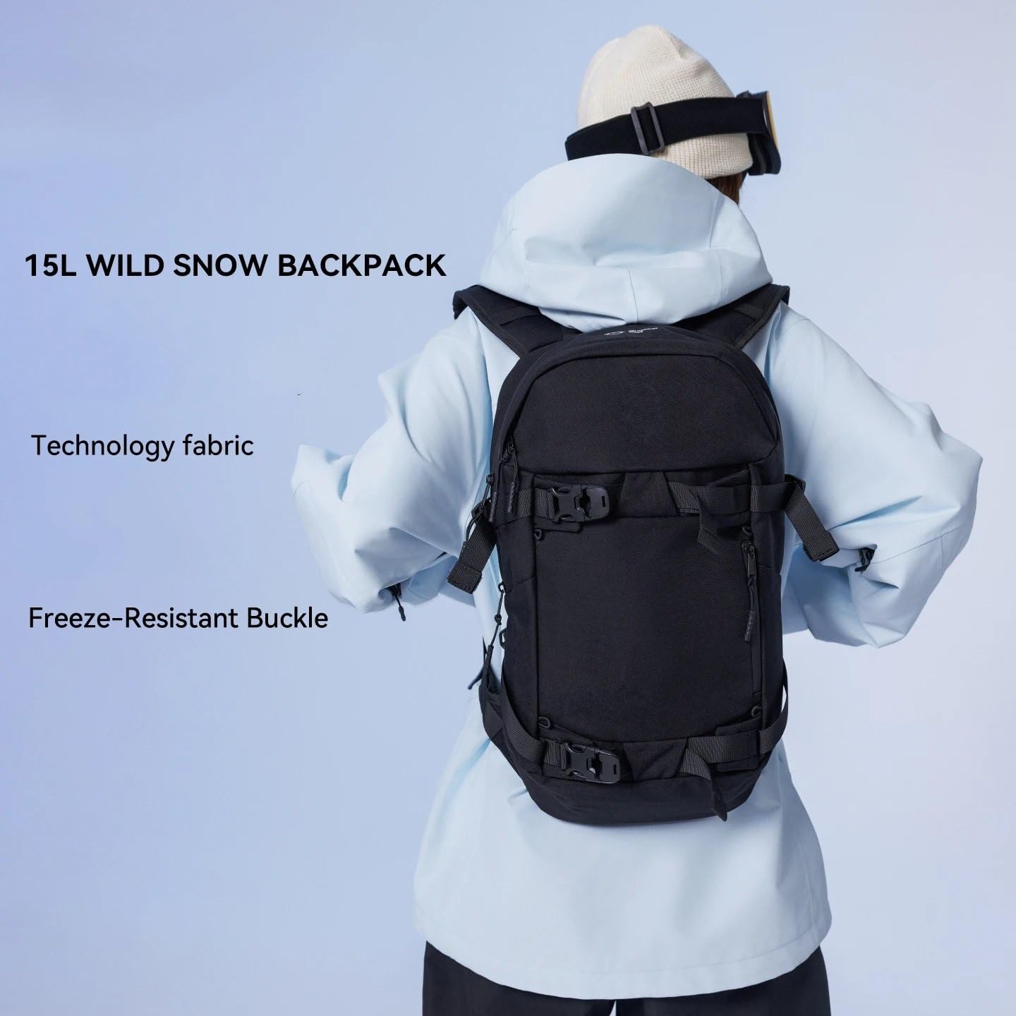 Mochila de esquí Multifuncional de Gran Capacidad, Bolsa para Tabla Deportiva, separación de Humedad y seco, Snowboard, Camping y Nieve.