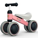 Avenor Baby Balance Bike for 1 Year Old Girl Gifts 10-24 Month Toddler Balance Bike First Birthday Gift No Pedal Infant 4 Wheels Bicycle