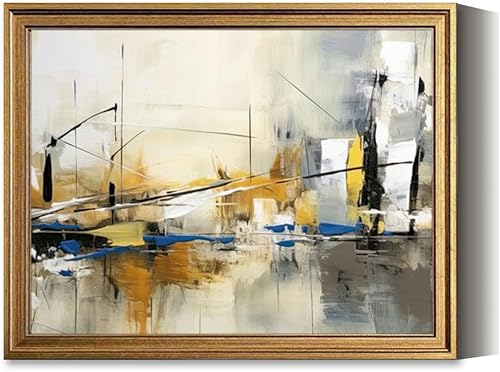 Vintage Framed Wall Art fondo de pintura abstracta contemporanea minimalista en colores blanco Canvas Paintings Wall Decor Pictures Posters Prints