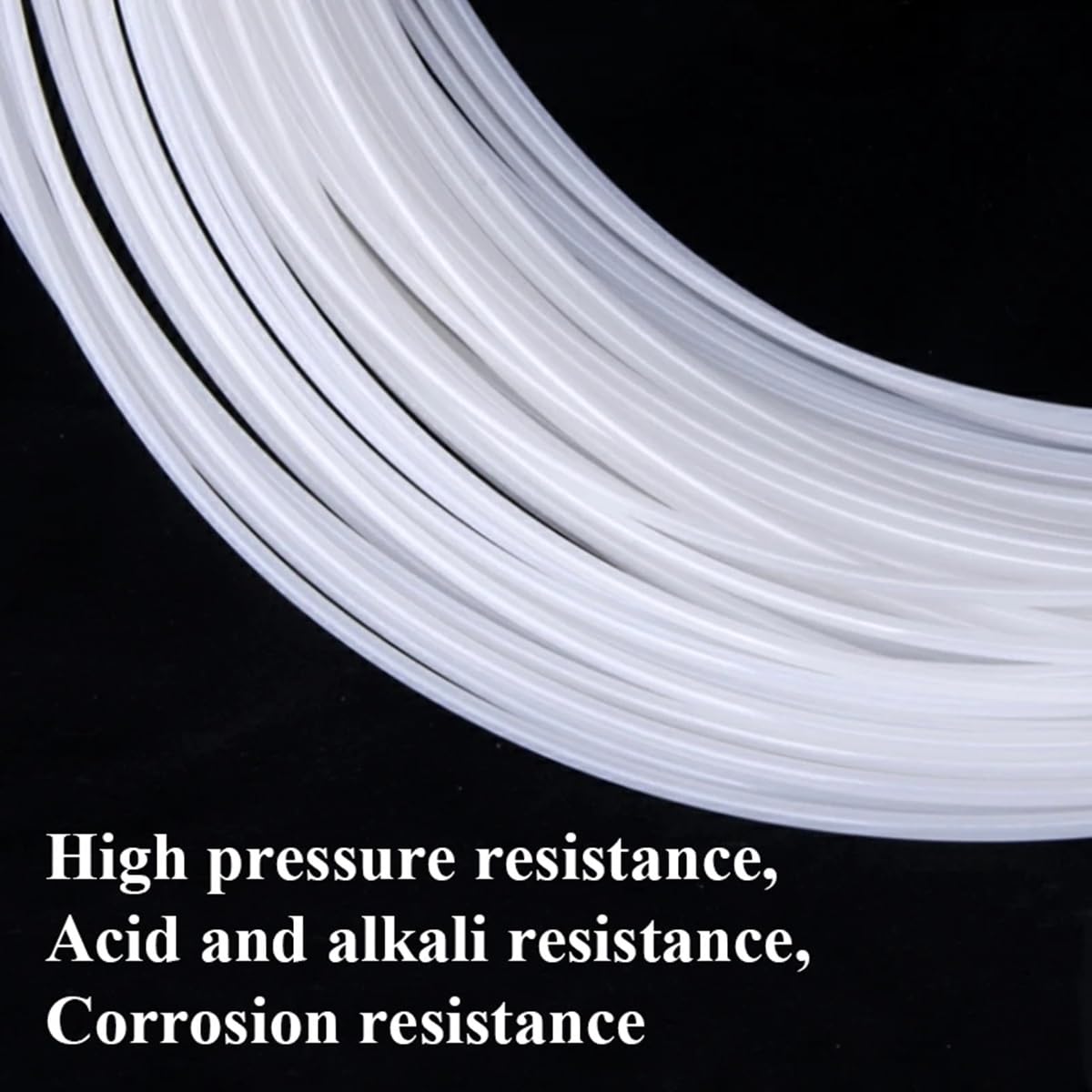 Tube En Nylon PA6 Haute Pression De 1M/2M/5M/10M/15M/20M, Tuyau D'huile En Polyamide Rigide Et Lisse For Compresseur D'air Pneumatique De 4mm 6mm 8mm 10mm 12mm (Color : 10 M, Size : PA 4x2.5)