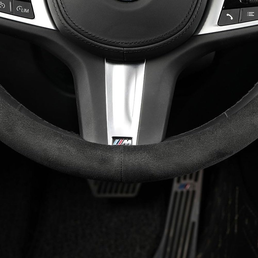 Copri Volante In Pelle Microfibra Per Toyota Auris, Aygo, Avensis E Altri Modelli - Comodo E Antiscivolo, Nero - 5