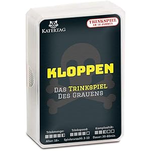 Katertag Trinkspiel | Partyspiel | Kloppen – Das Trinkspiel des Grauens – Das actiongeladene Reaktionsspiel für…