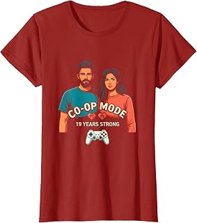 Co-Op Mode: 19 Years Strong Pixel-Art Gaming Design T-Shirt