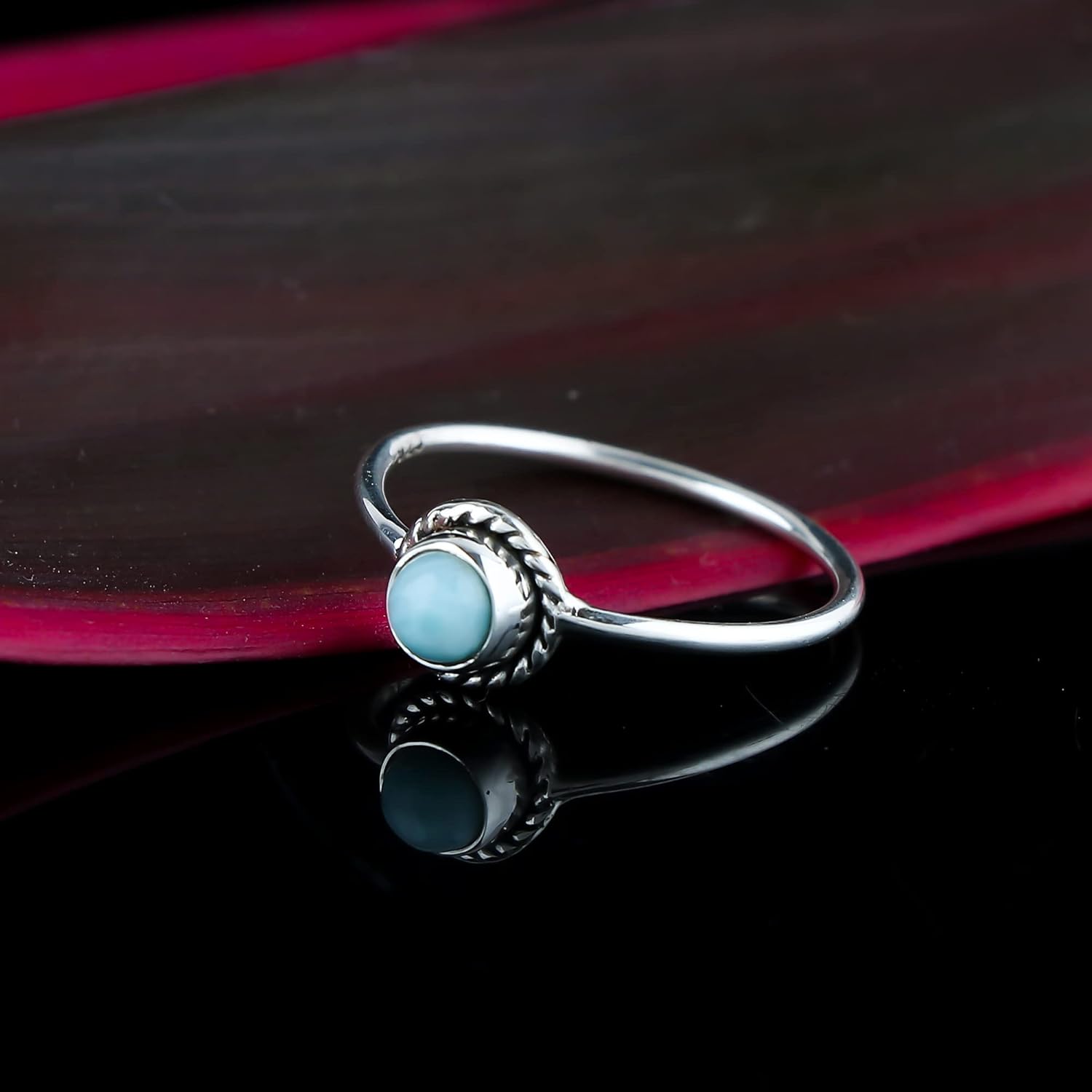 925 Sterling Silver Designer Ring | Natural Gemstones & Polished Stones | Handmade Bohemain Jewelry| Healing Crystals | Birthday Elegant Promise Ring Christmas Gift for Women - Image 4